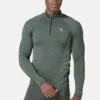PERFORMANCE WARM ECO TURTLE NECK HALF ZIP - Unterhemd/-shirt - Odlo Graphite Grey Lounge Lizard