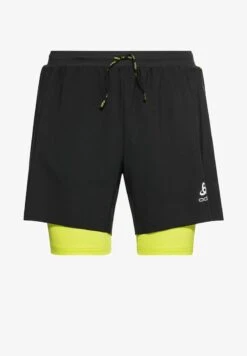 Odlo AXALP TRAIL 2-IN-1 - Shorts - Schwarz Gelb -Odlo 09cb809494e54483b5621b8e4283b483
