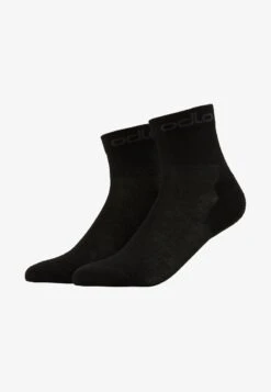 Odlo SOCKS QUARTER ACTIVE 2 PACK - Sportsocken - Grey Melange -Odlo 0c15b10cc79742f291bb29fe9ecb2fbf