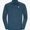 Odlo RUN EASY WARM - Langarmshirt - Blue Wing Teal Melange