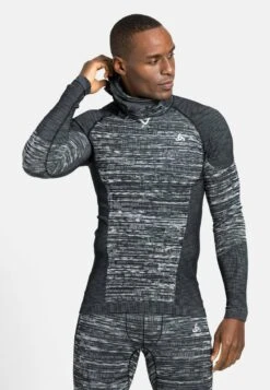 Odlo Langarmshirt - Black Space Dye