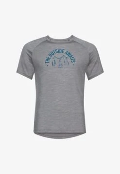 Odlo Ascent Performance Mit Landschaftsp - T-Shirt Print - Grau -Odlo 1339355f429c417c83bbd681b22499f1