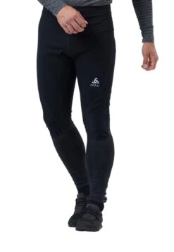 Odlo TIGHT ZEROWEIGHT WARM REFLECTIVE - Tights - Black