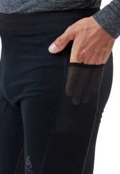 Odlo TIGHT ZEROWEIGHT WARM REFLECTIVE - Tights - Black -Odlo 27d5ae2d8de1443ab770019c2235a44f