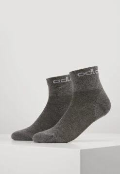 Odlo SOCKS QUARTER ACTIVE 2 PACK - Sportsocken - Grey Melange -Odlo 40981cfab04145c4b25a5afe3552259c 1
