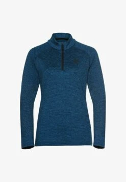 Odlo SESVENNA LID LAYER HALF ZIP - Sweatshirt - Blue Wing Teal Melange -Odlo 40f9a980b0d6480a8add29f7a5836e68 1