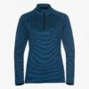 Odlo SESVENNA LID LAYER HALF ZIP - Sweatshirt - Blue Wing Teal Melange