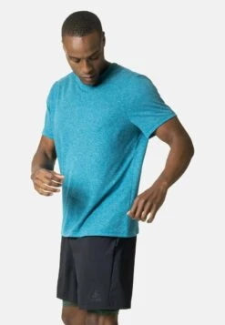 Odlo CREW NECK S ACTIVE 365 COOL - T-Shirt Basic - Saxony Blue Melange