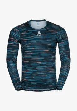 Odlo CREW NECK ZEROWEIGHT CERAMIWARM - T-Shirt Print - Deep Dive