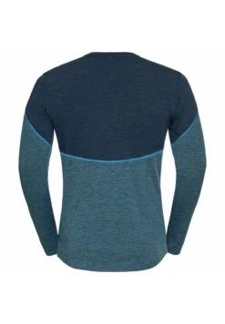 Odlo LANGÄRMELIGER REVELSTOKE PERFORMANCE WARM BASE LAYER - Langarmshirt - Blue Wing Teal Melange Indigo Bunting -Odlo 4c88467b21184690ab44e2ca8b5e2a4e