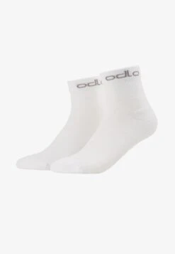 Odlo SOCKS QUARTER ACTIVE 2 PACK - Sportsocken - Grey Melange -Odlo 4d2fd317c6e240ae84850d008158dc87