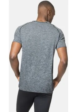 Odlo ESSENTIAL SEAMLESS - T-Shirt Print - Grey Melange -Odlo 50553e3c8ddc4c6ab89f4e6094036005