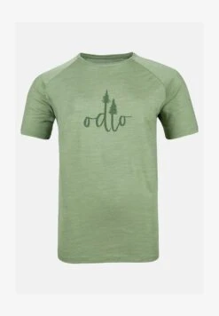 Odlo CREW NECK ASCENT PW 130 TREES - T-Shirt Print - Loden Frost Melange -Odlo 66a98829d4874eee88f78bc9cd30987f