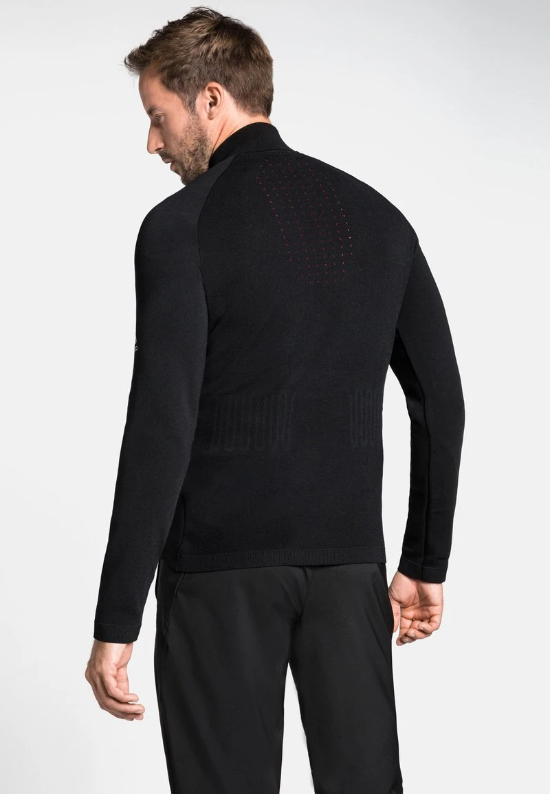 Odlo MIDLAYER THERMIC - Strickpullover - Black 2 Odlo MIDLAYER THERMIC - Strickpullover - Black – Bild 2