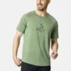 Odlo CREW NECK ASCENT PW 130 TREES - T-Shirt Print - Loden Frost Melange