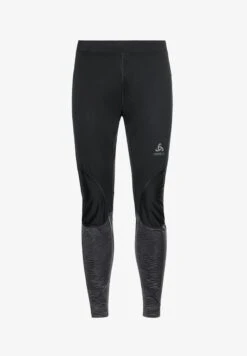 Odlo TIGHT ZEROWEIGHT WARM REFLECTIVE - Tights - Black -Odlo 71dc08d7be50432c9d19cef2eef082fd