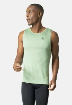 Odlo ACTIVE F-DRY LIGHT ECO BL CREW NECK TANK - Top - Loden Frost