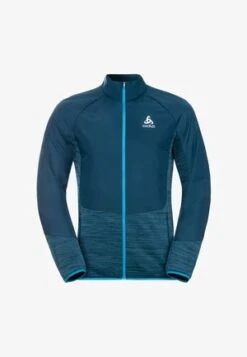 Odlo RUN EASY WARM HYBRID - Trainingsjacke - Oliv -Odlo 89cb420d54694883b7c60d7ebef0373d