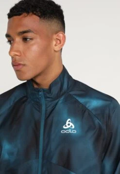 Odlo JACKET OMNIUS - Laufjacke - Blue Coral -Odlo 8d7ecca40f304aa6887a876ff5b205a3