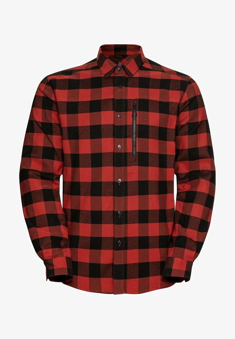 Odlo HALDEN CHECK - Hemd - Black Ketchup 3 Odlo HALDEN CHECK - Hemd - Black Ketchup – Bild 3