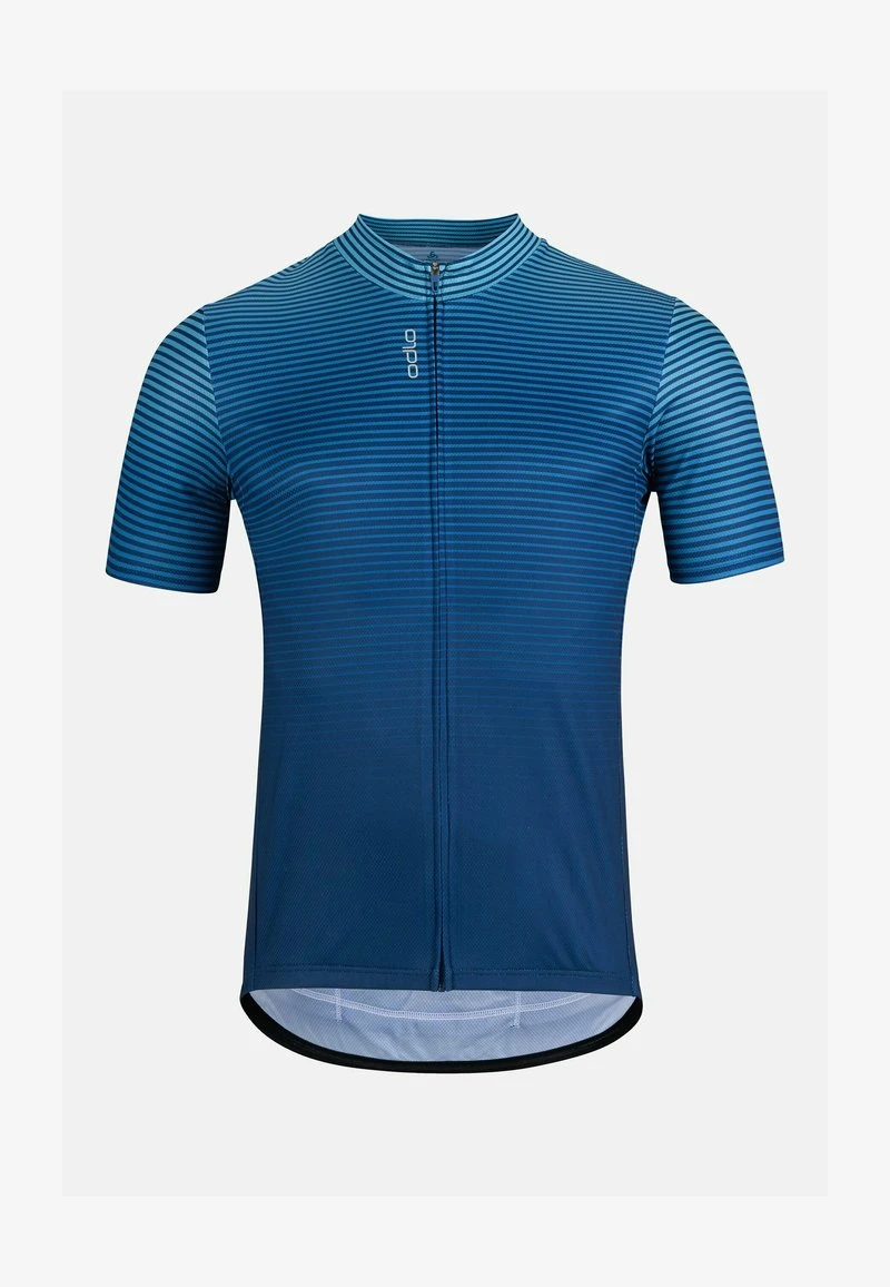 FULL ZIP ESSENTIAL PRINT - Cycling-Trikot - Odlo Graphite Grey/black 4 FULL ZIP ESSENTIAL PRINT - Cycling-Trikot - Odlo Graphite Grey/black – Bild 4