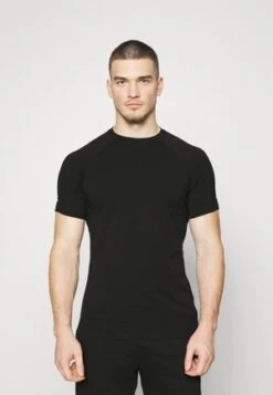 Odlo BL CREW NECK SS PERFORMANCE LIGHT ECO - T-Shirt Print - Black 11 Odlo BL CREW NECK SS PERFORMANCE LIGHT ECO - T-Shirt Print - Black -Odlo ab976b57361b489c874f1adcce34239a