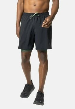 Odlo 2-IN-1 ACTIVE 365 7 INCH - Kurze Sporthose - Black Loden Frost
