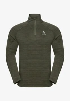 Odlo RUN EASY WARM - Langarmshirt - Blue Wing Teal Melange -Odlo b7ff3f5ac9ff442bbb100a097ca77fe4