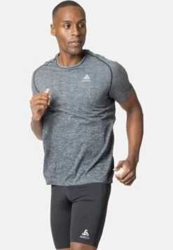 Odlo ESSENTIAL SEAMLESS - T-Shirt Print - Grey Melange