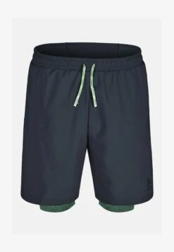 Odlo 2-IN-1 ACTIVE 365 7 INCH - Kurze Sporthose - Black Loden Frost -Odlo d5a3ed9574ef4f5888bc56accc2e5ec4