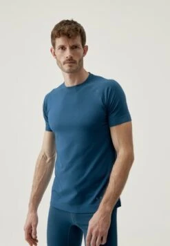 Odlo BL CREW NECK SS PERFORMANCE LIGHT ECO - T-Shirt Print - Blue Wing Teal Saxony Blue -Odlo d61bfb87432c415eafb59cd3130e499f