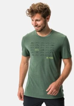 Odlo CREW NECK ASCENT PW 130 TREES - T-Shirt Print - Loden Frost Melange -Odlo dcad7c4c9685426880f0e4a2b403dfe1