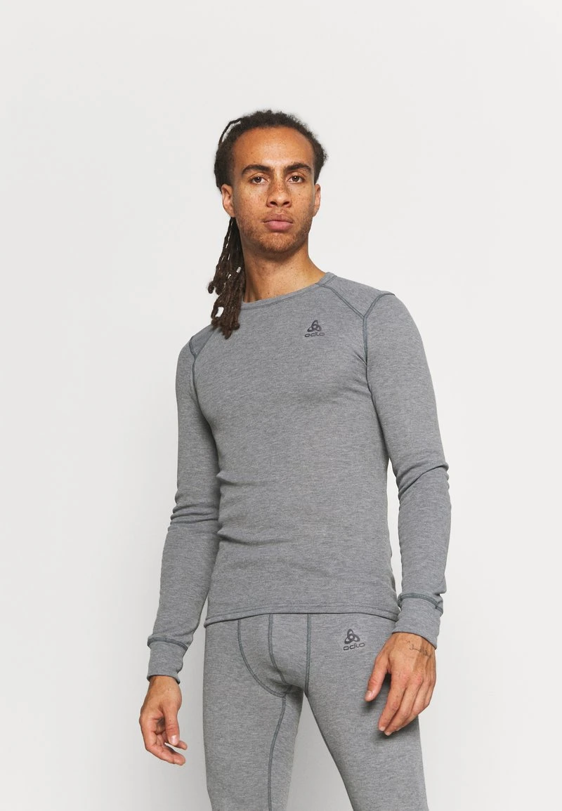 ACTIVE WARM ECO TOP CREW NECK - Unterhemd/-shirt - Odlo Steel Grey Melange 1 ACTIVE WARM ECO TOP CREW NECK - Unterhemd/-shirt - Odlo Steel Grey Melange