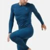 Odlo MIDLAYER PERFORMANCE - Unterhemd/-shirt - Blue Wing Teal Indigo Bunting