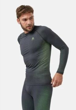 PERFORMANCE WARM ECO TURTLE NECK HALF ZIP - Unterhemd/-shirt - Odlo Graphite Grey Lounge Lizard -Odlo e9fbcdc527a04bea8f80e8a51fcf033c 2