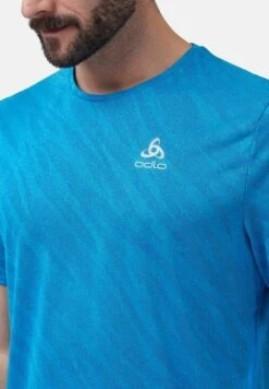 Odlo ENGINEERED CHILL TECT - Sport T-shirt - Blau 8 Odlo ENGINEERED CHILL TECT - Sport T-shirt - Blau -Odlo f41fae3ec98e4e548dd37510d1406b97