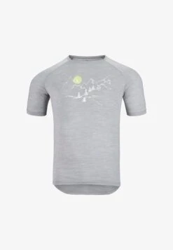 Odlo Ascent Performance Mit Landschaftsp - T-Shirt Print - Grau -Odlo f9a3fdbf257940e18128f441d1db6059 1