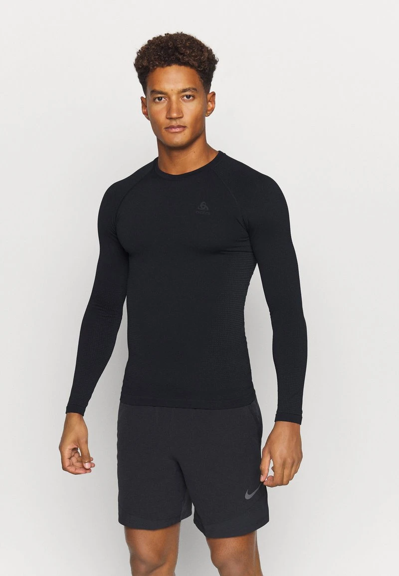 PERFORMANCE WARM ECO CREW NECK - Unterhemd/-shirt - Black/new Odlo Graphite Grey 6 PERFORMANCE WARM ECO CREW NECK - Unterhemd/-shirt - Black/new Odlo Graphite Grey – Bild 6