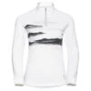OdloDamen Berra Graphic Half Zip Longsleeve