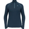 OdloDamen Rigi Half Zip Longsleeve