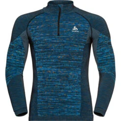 OdloHerren Blackcomb Eco Half Zip Longsleeve