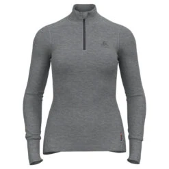 OdloDamen Merino 2 Turtle Half Zip Longsleeve