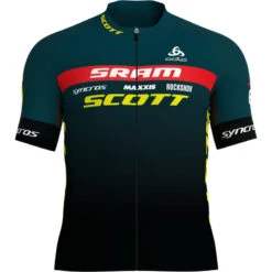 OdloHerren Scott Sram Replica Full Zip Trikot
