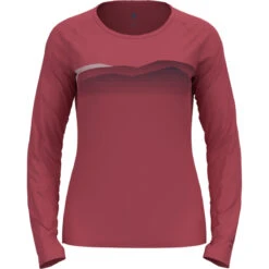 OdloDamen Concord Seasonal Print Longsleeve