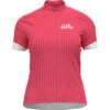 OdloDamen Essential Odlo Print Full Zip Trikot