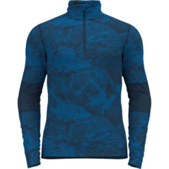 OdloHerren Whistler Eco Half Zip Longsleeve