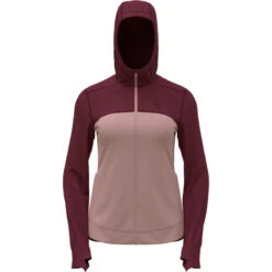 OdloDamen Performance Wool Hoodie Jacke