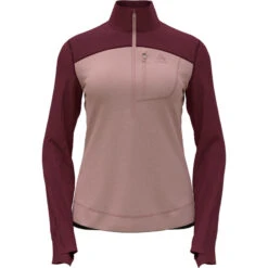 OdloDamen Performance Wool Half Zip Longsleeve