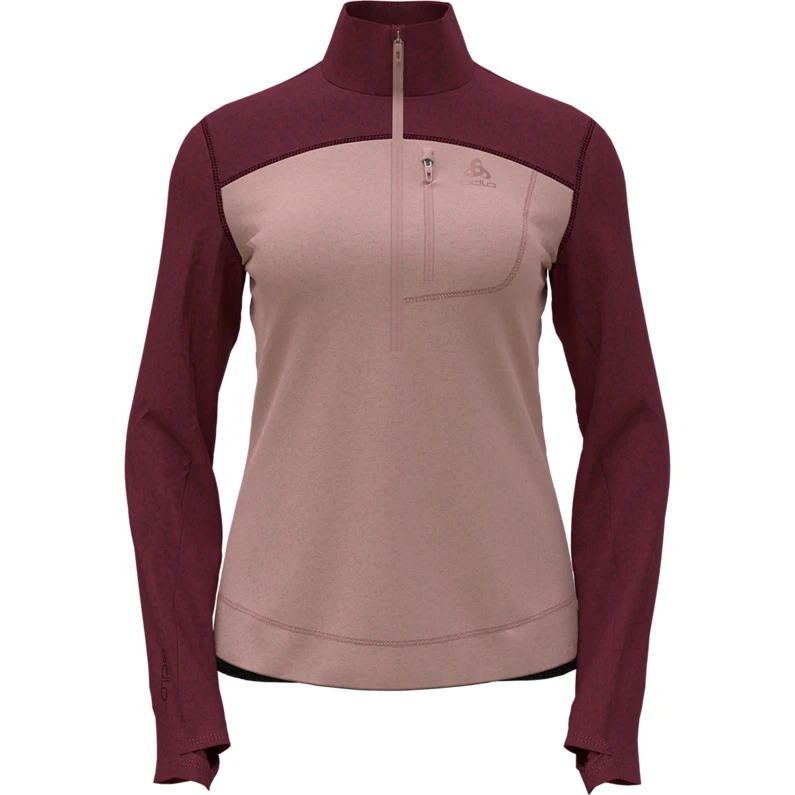 OdloDamen Performance Wool Half Zip Longsleeve 1 OdloDamen Performance Wool Half Zip Longsleeve