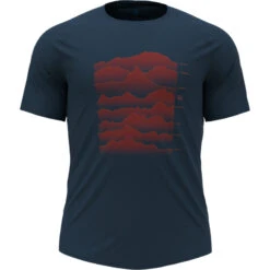 OdloHerren Ascent PW 130 Swiss Peaks T-Shirt